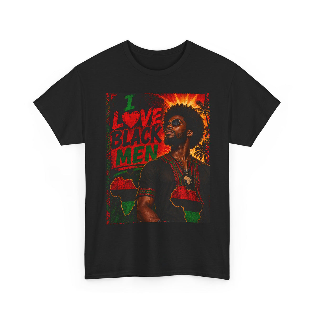 I Love Black Men 1 T-Shirt Afro Pride Graphic Tee