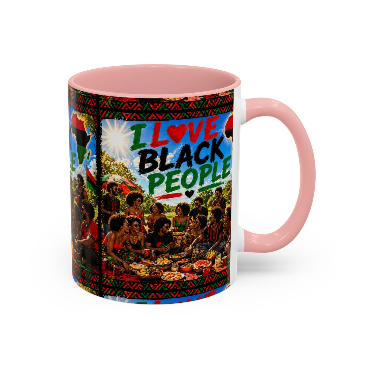 I Love Black People Accent Coffee Mug – Pride, Unity & Cultural Celebration (11oz/15oz)