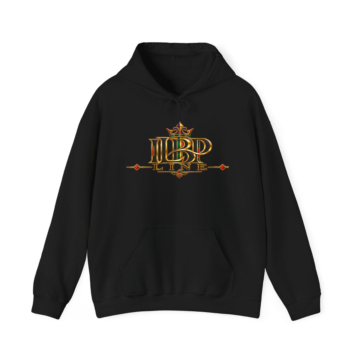 ILBP Line LOGO Hoodie — Medieval Crest Graphic Hooded Sweatshirt