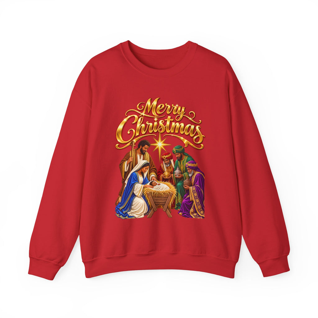 Nativity 'Merry Christmas' Crewneck Sweatshirt