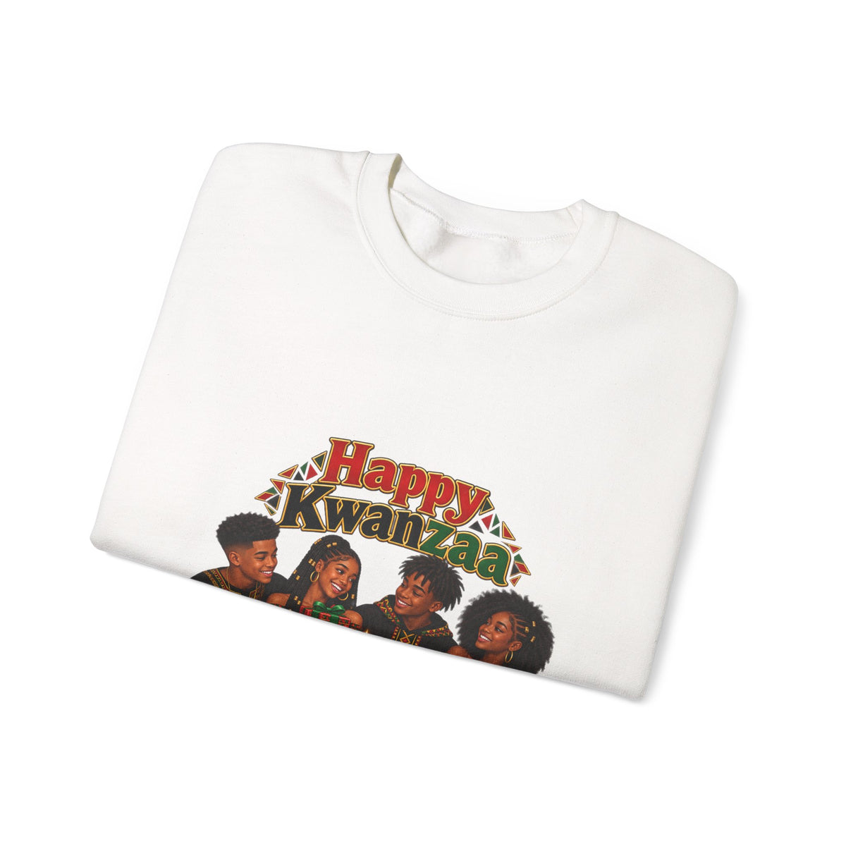Kwanzaa Crewneck Sweatshirt – Happy Kwanzaa Family Celebration Design