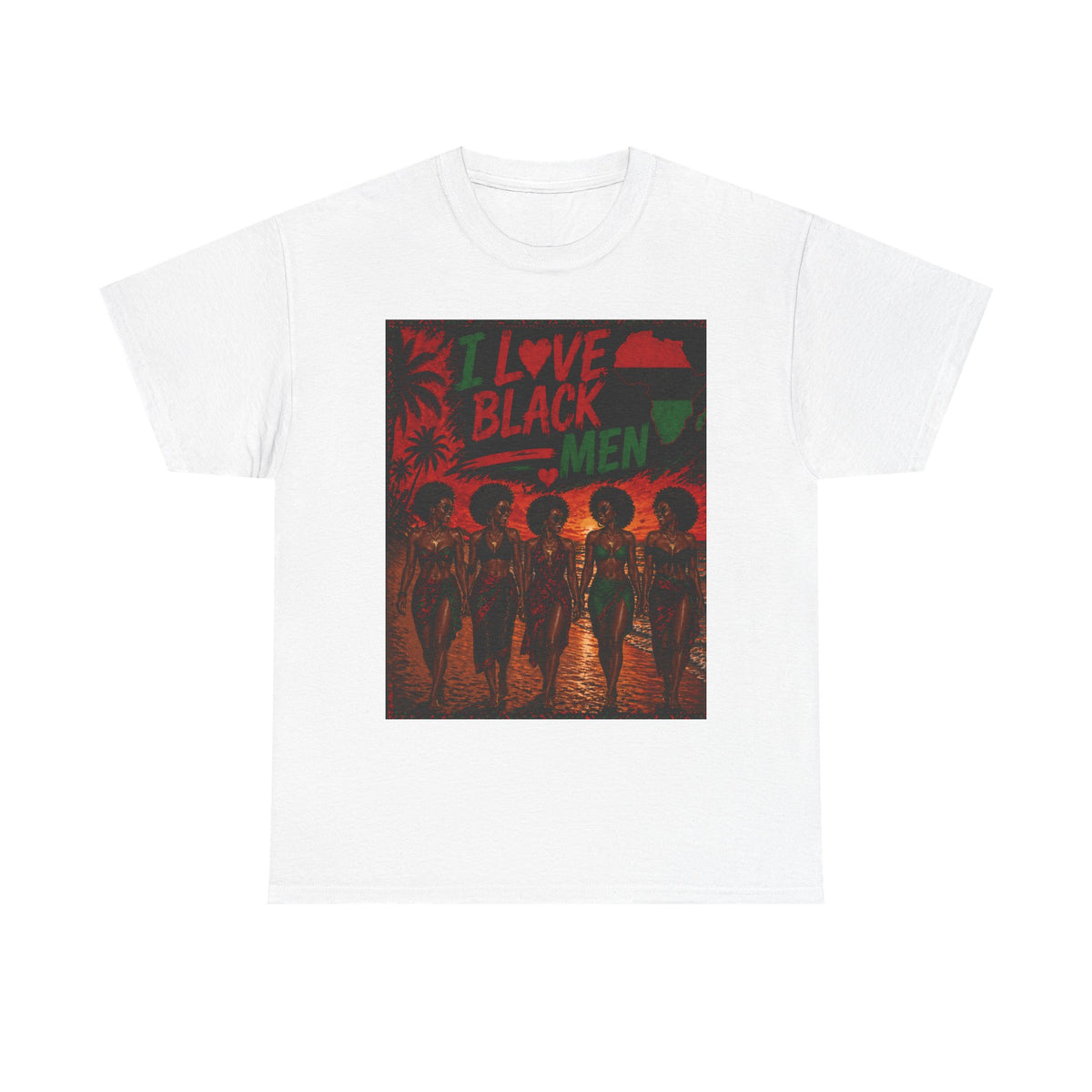 I Love Black Men 2 T-Shirt Afro Pride Graphic Tee