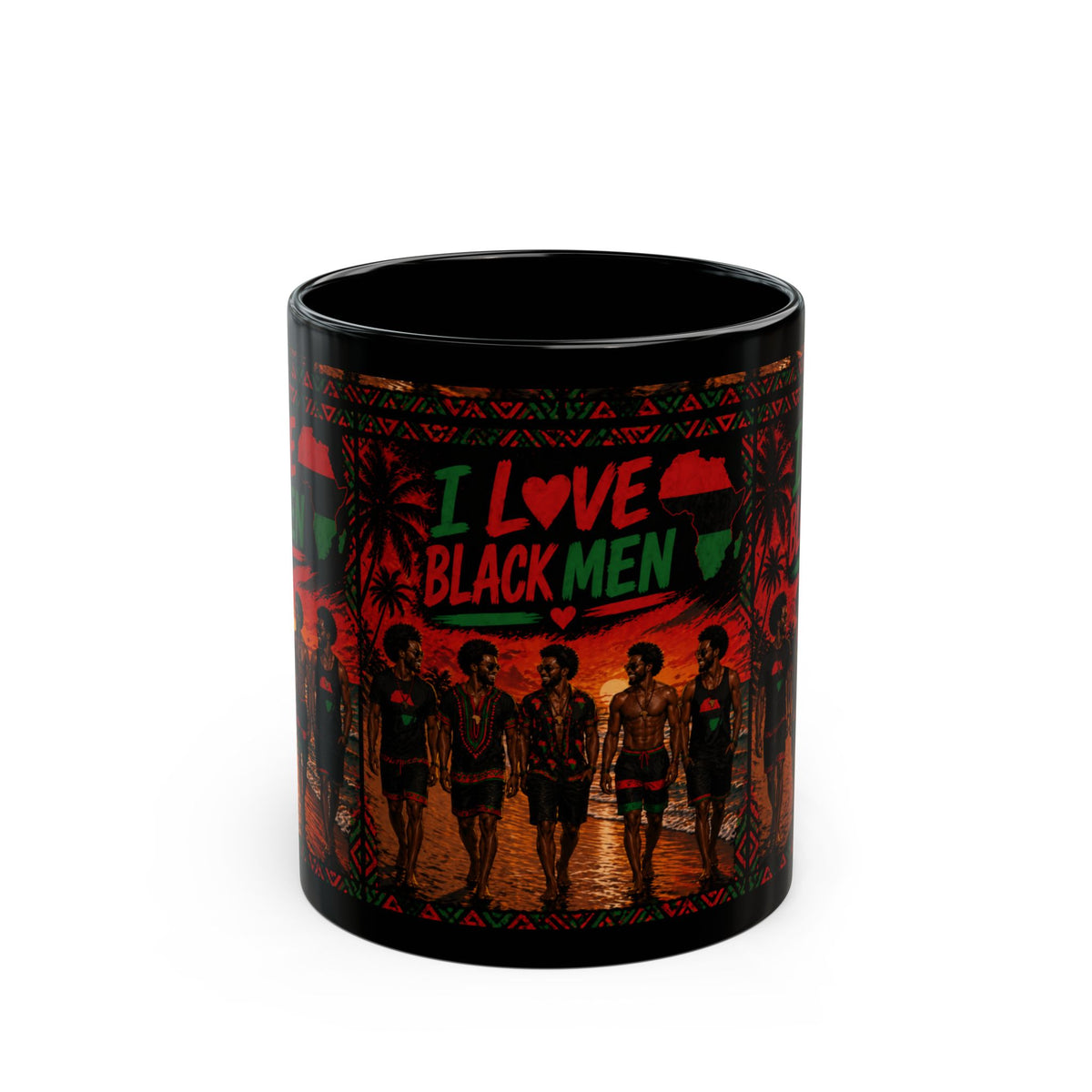 I Love Black Men Mug GRP — Afrocentric Pride Coffee Cup (11oz & 15oz)