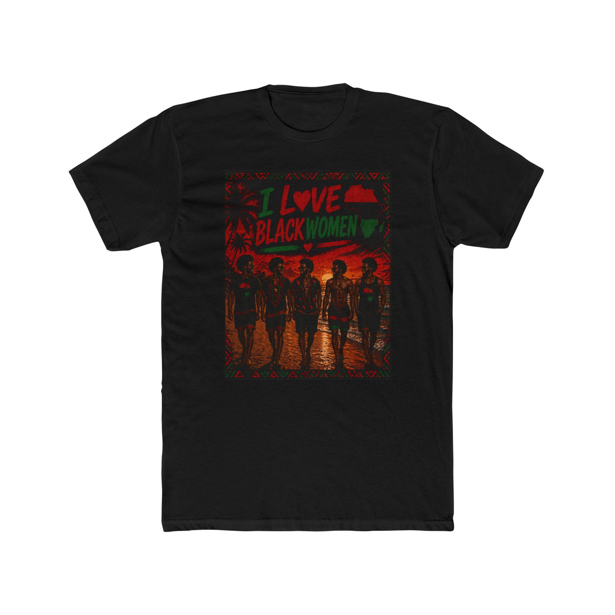 I Love Black Women 2 T-Shirt Afro Pride Graphic Tee