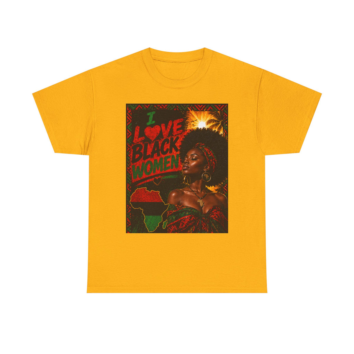 I Love Black Women 1 T-Shirt Afro Pride Graphic Tee