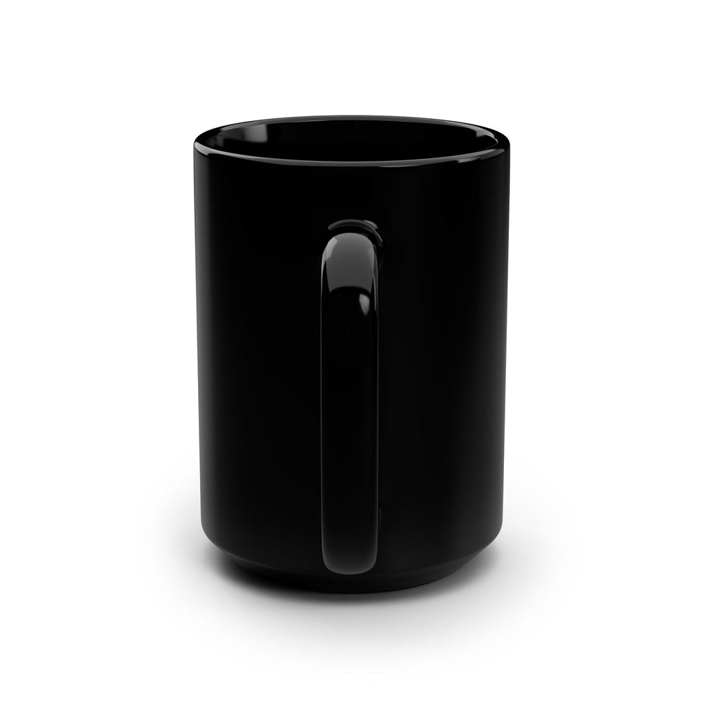 Kwanzaa Celebration Mug — 15oz Black Ceramic "Happy Kwanzaa" Design