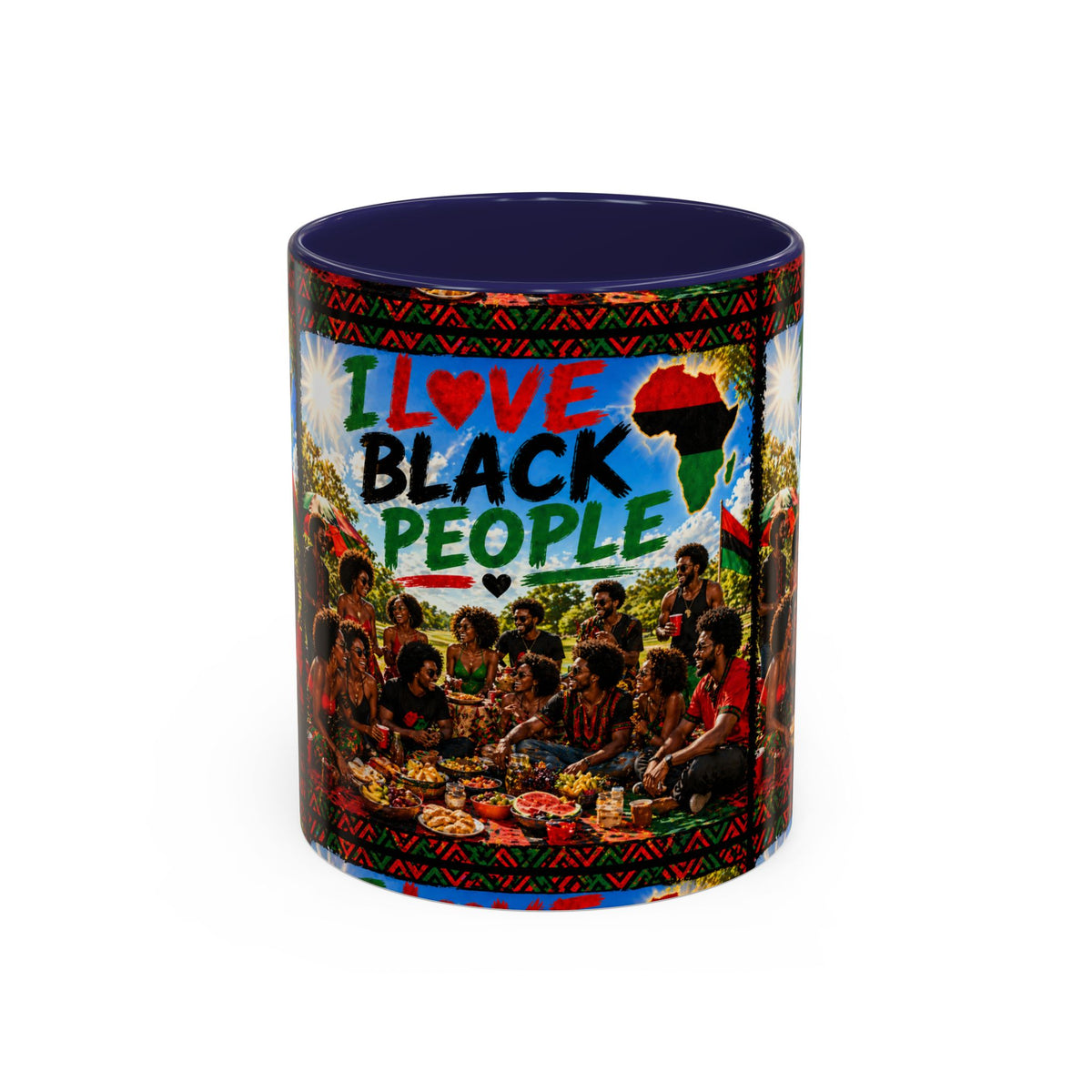 I Love Black People Accent Coffee Mug – Pride, Unity & Cultural Celebration (11oz/15oz)