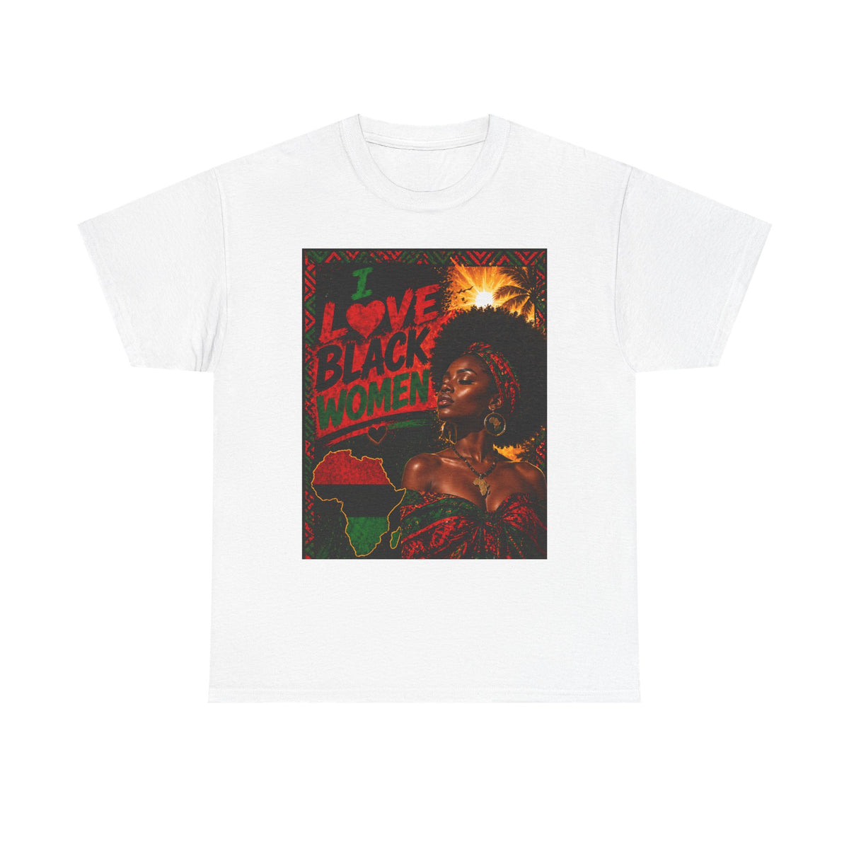 I Love Black Women 1 T-Shirt Afro Pride Graphic Tee