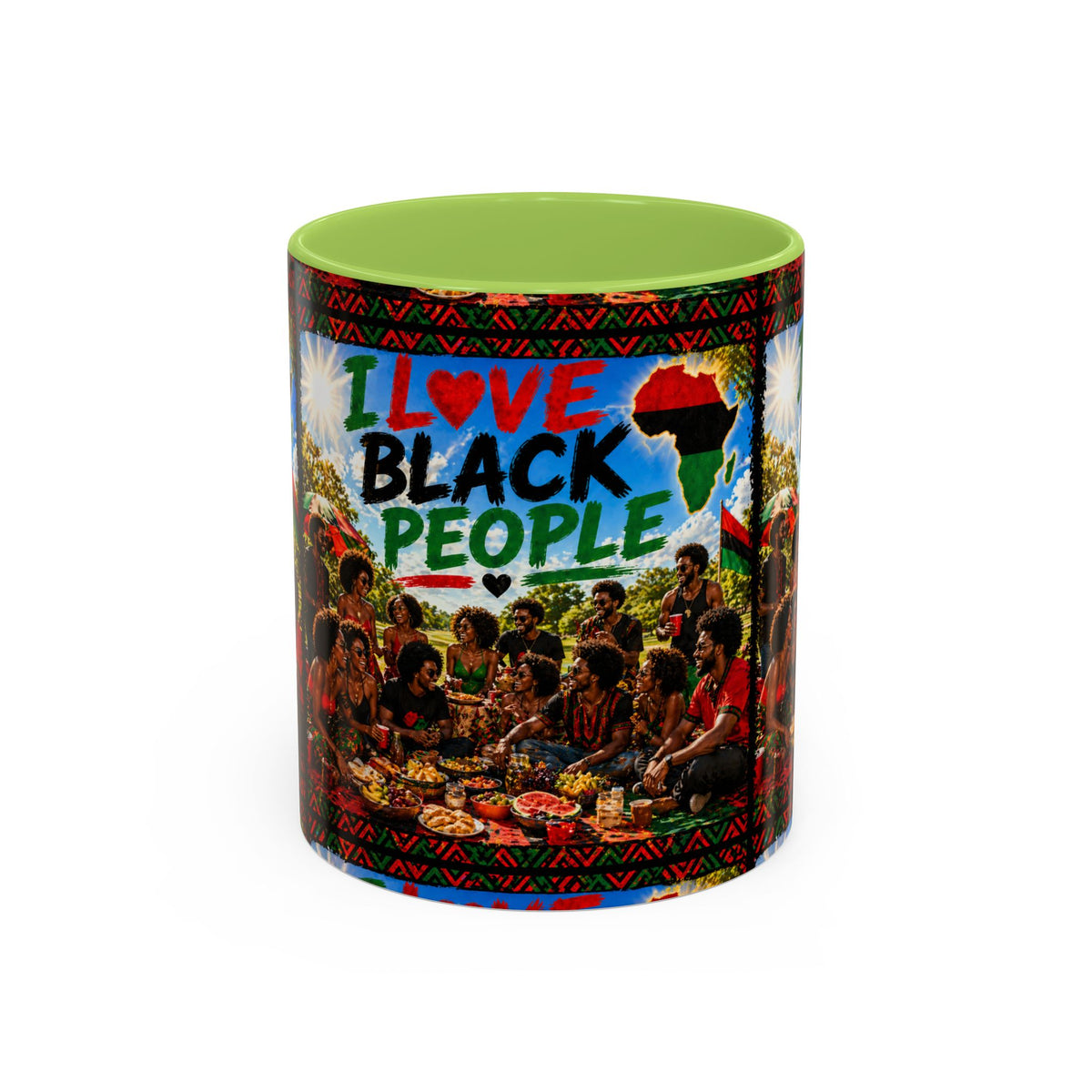 I Love Black People Accent Coffee Mug – Pride, Unity & Cultural Celebration (11oz/15oz)