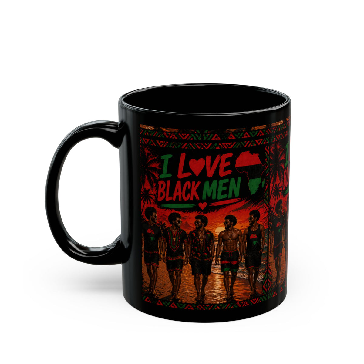 I Love Black Men Mug GRP — Afrocentric Pride Coffee Cup (11oz & 15oz)