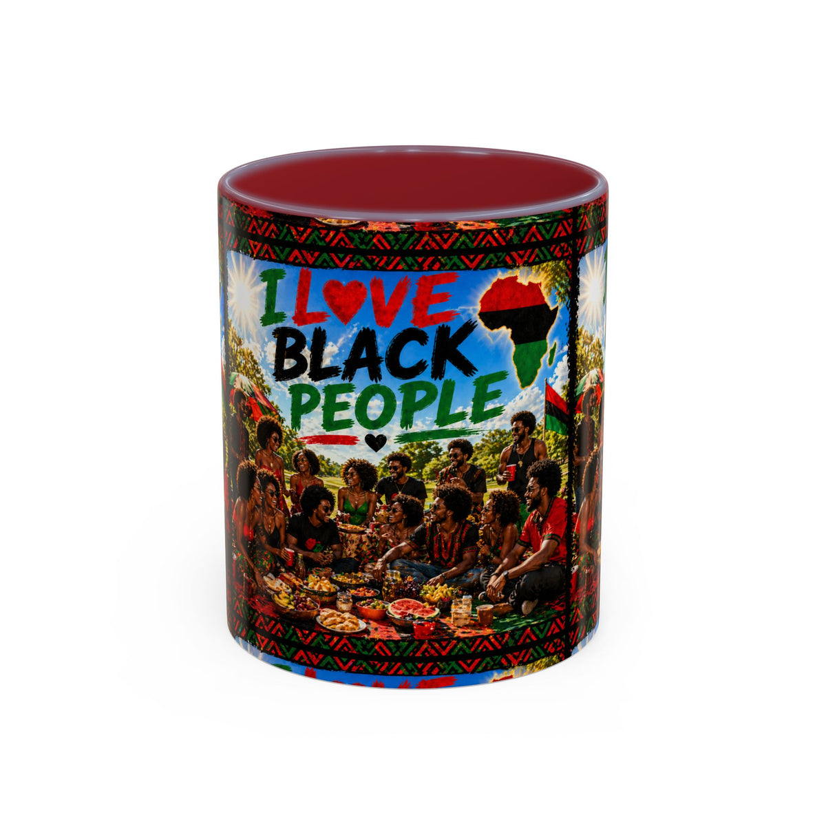 I Love Black People Accent Coffee Mug – Pride, Unity & Cultural Celebration (11oz/15oz)