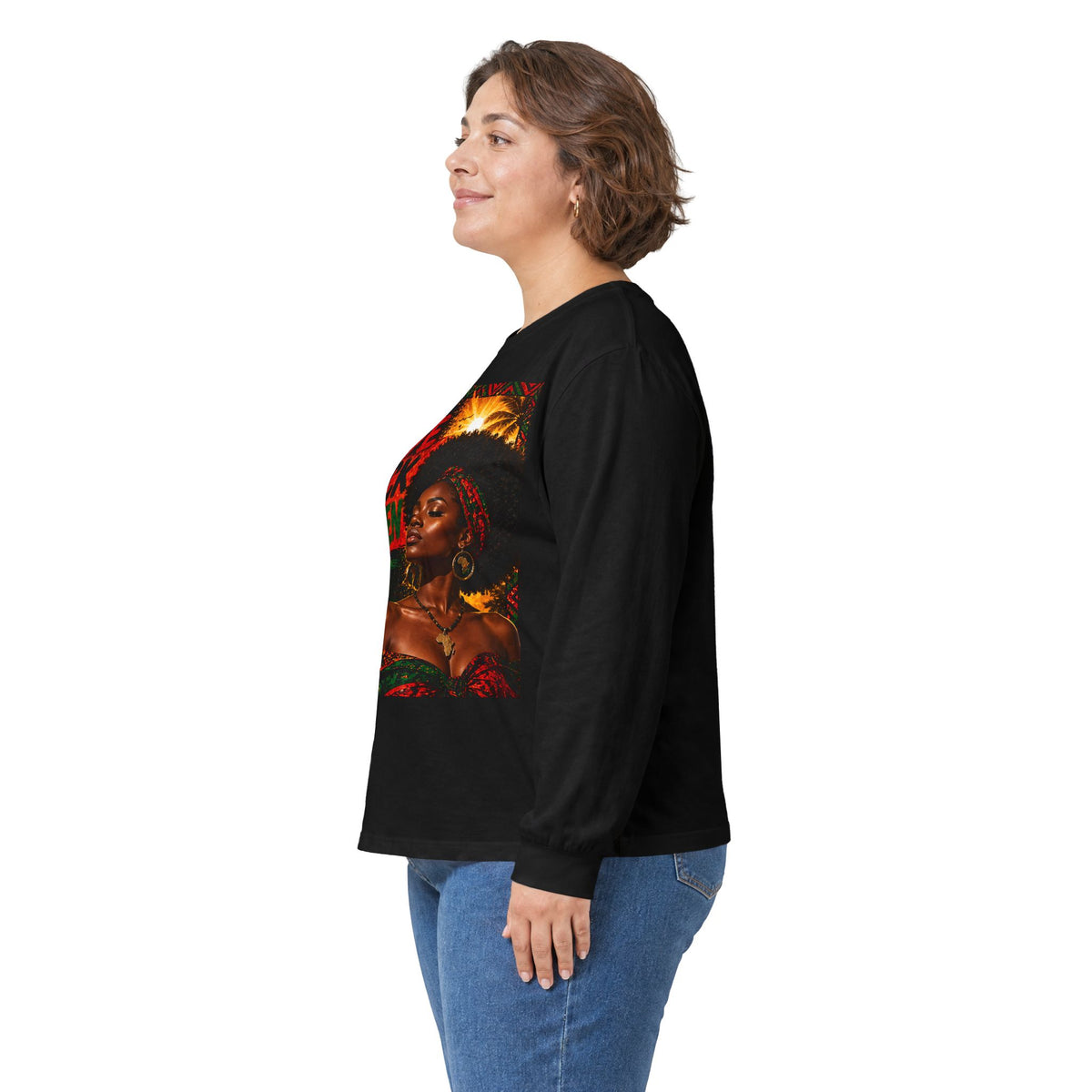 I Love Black Women Long Sleeve Tee 1 Afrocentric Pride Shirt
