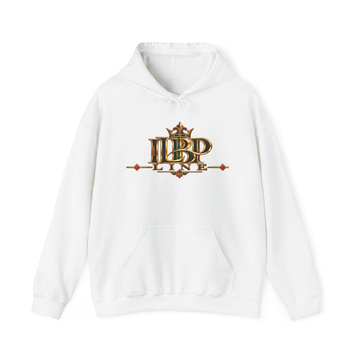 ILBP Line LOGO Hoodie — Medieval Crest Graphic Hooded Sweatshirt