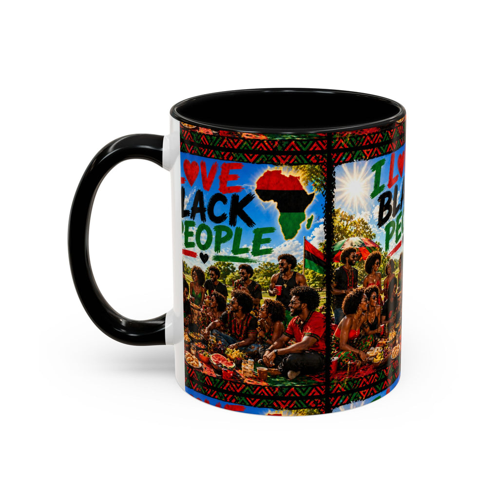 I Love Black People Accent Coffee Mug – Pride, Unity & Cultural Celebration (11oz/15oz)