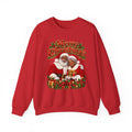 Christmas Sweatshirt - Merry Christmas Black Santa & Mrs. Claus Holiday Crewneck