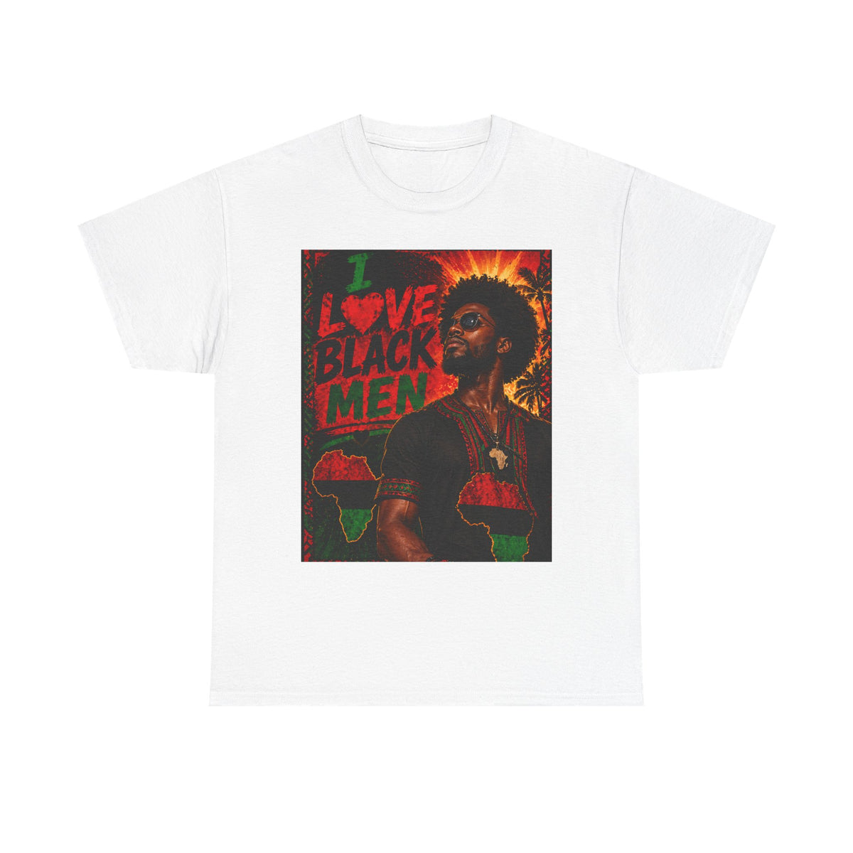 I Love Black Men 1 T-Shirt Afro Pride Graphic Tee