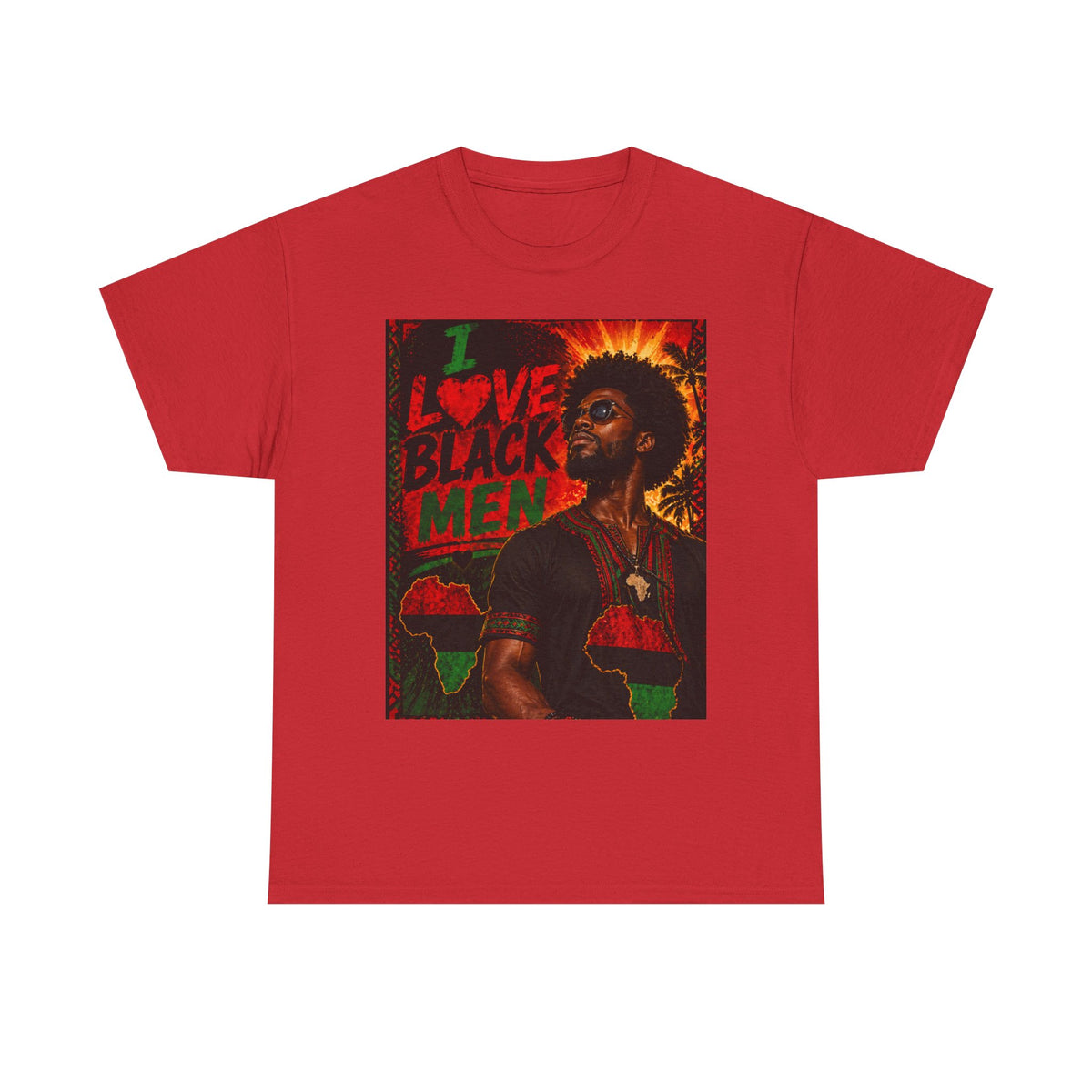 I Love Black Men 1 T-Shirt Afro Pride Graphic Tee