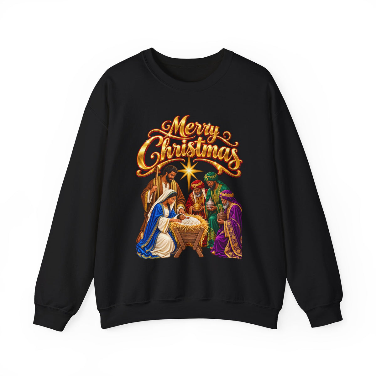 Nativity 'Merry Christmas' Crewneck Sweatshirt