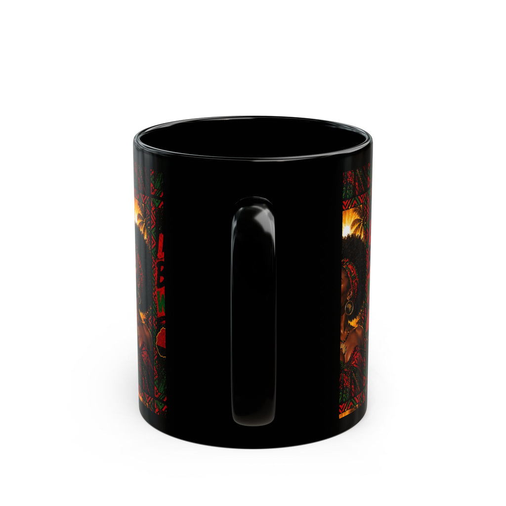 I Love Black Women Black Mug SGL — Afrocentric Pride Coffee Cup (11oz & 15oz)