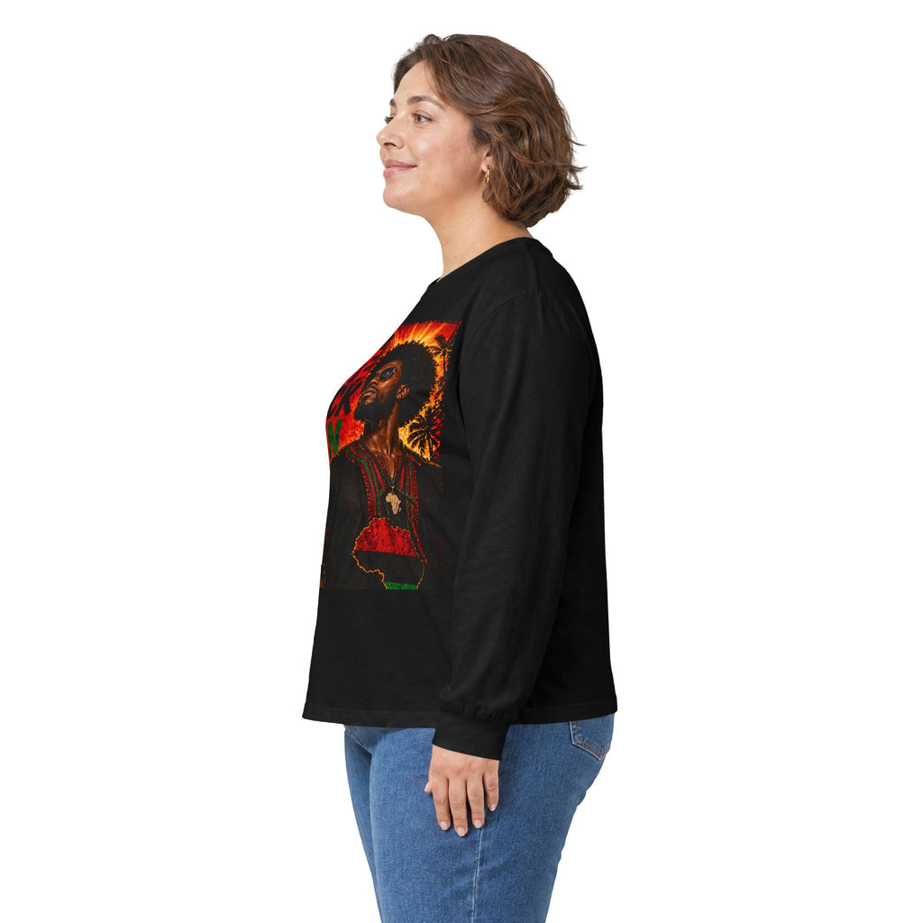 I Love Black Men Long Sleeve Tee 1 — Afrocentric Pride Graphic Shirt