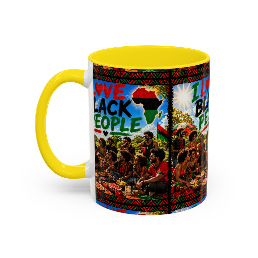 I Love Black People Accent Coffee Mug – Pride, Unity & Cultural Celebration (11oz/15oz)