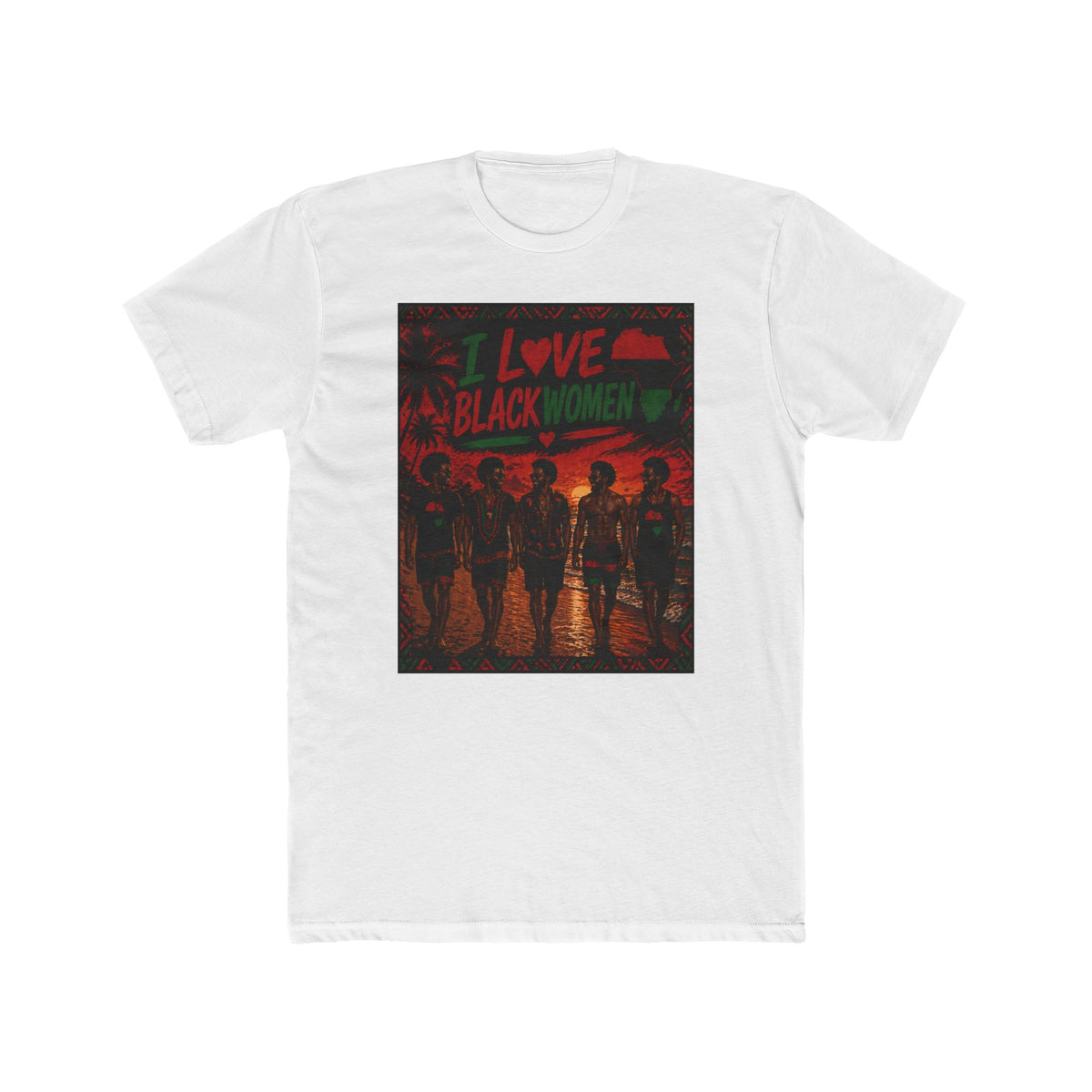 I Love Black Women 2 T-Shirt Afro Pride Graphic Tee