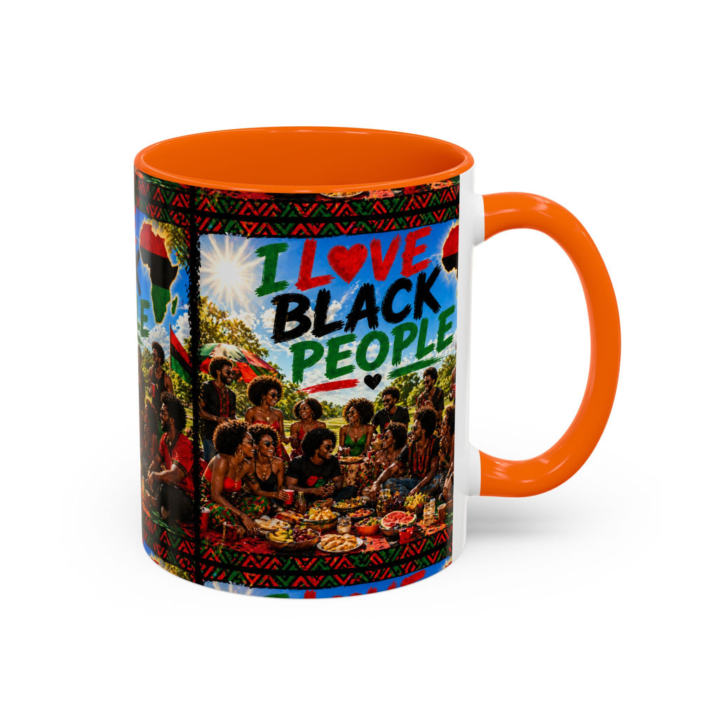 I Love Black People Accent Coffee Mug – Pride, Unity & Cultural Celebration (11oz/15oz)