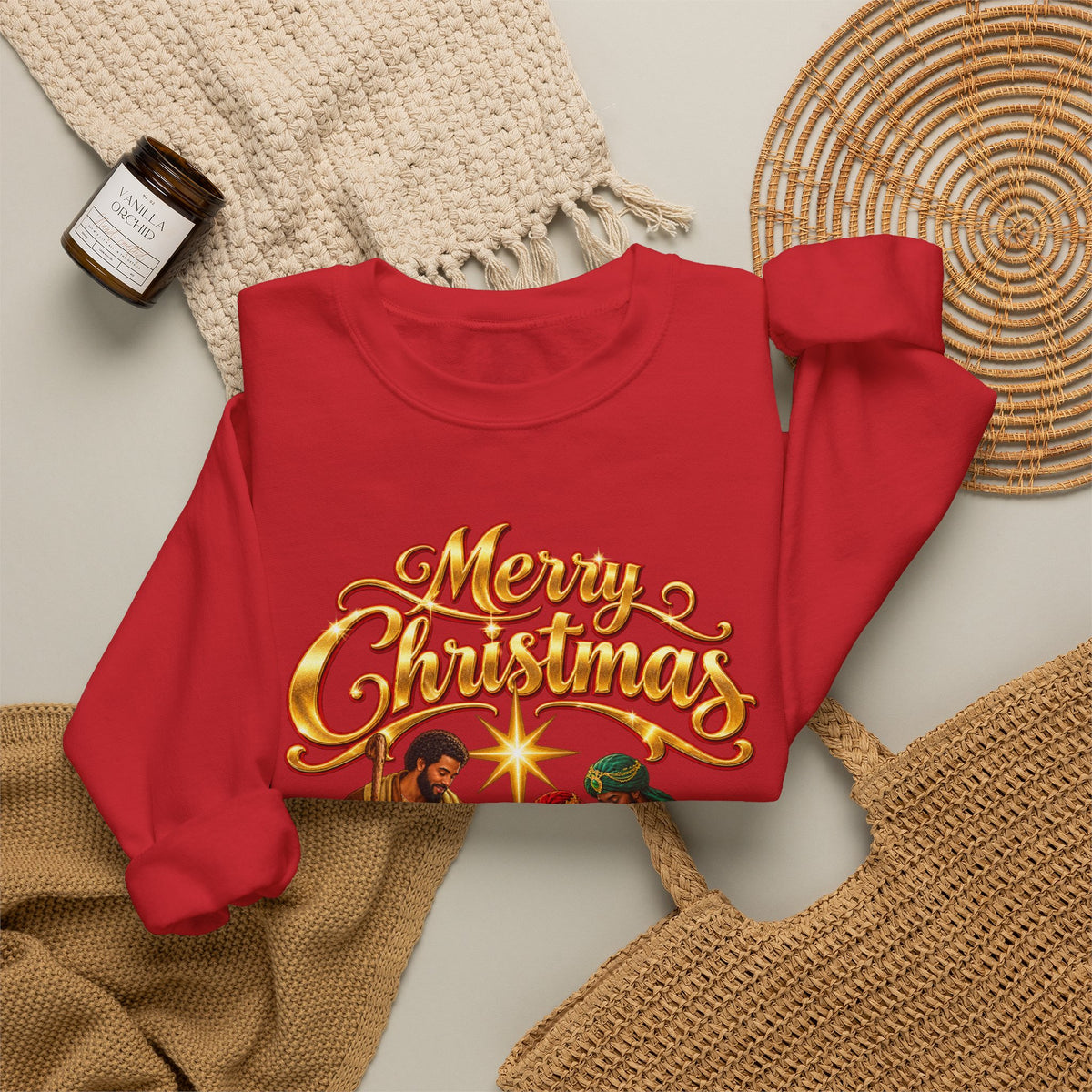 Nativity 'Merry Christmas' Crewneck Sweatshirt