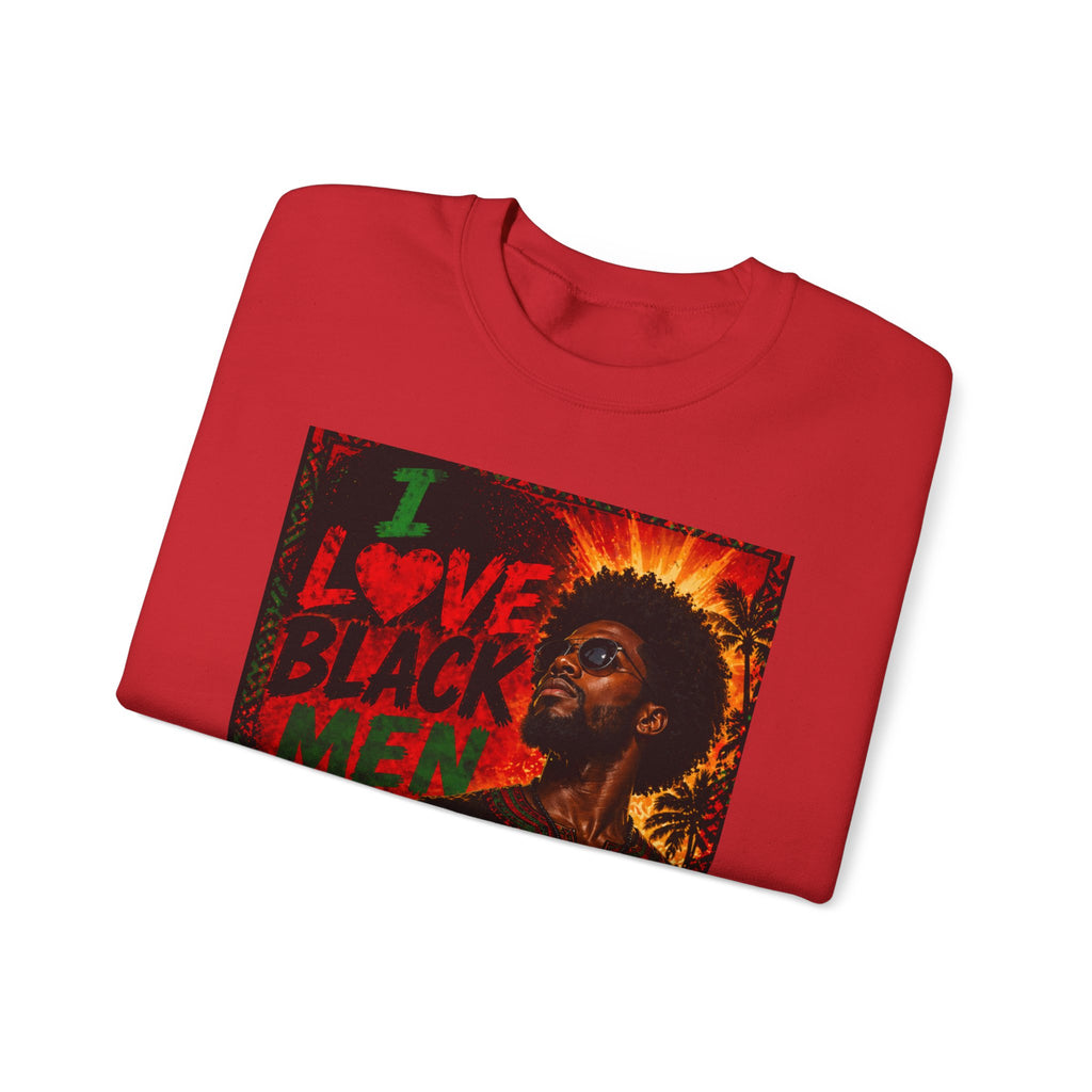 I Love Black Men Sweatshirt 1 Afro Pride Graphic