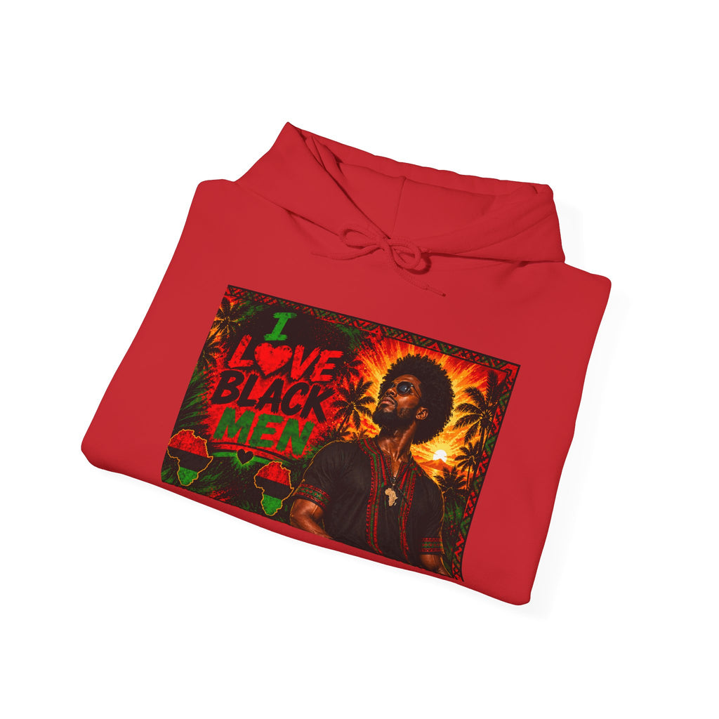 I Love Black Men Graphic Pullover Hoodie 1(Afrocentric Pride)