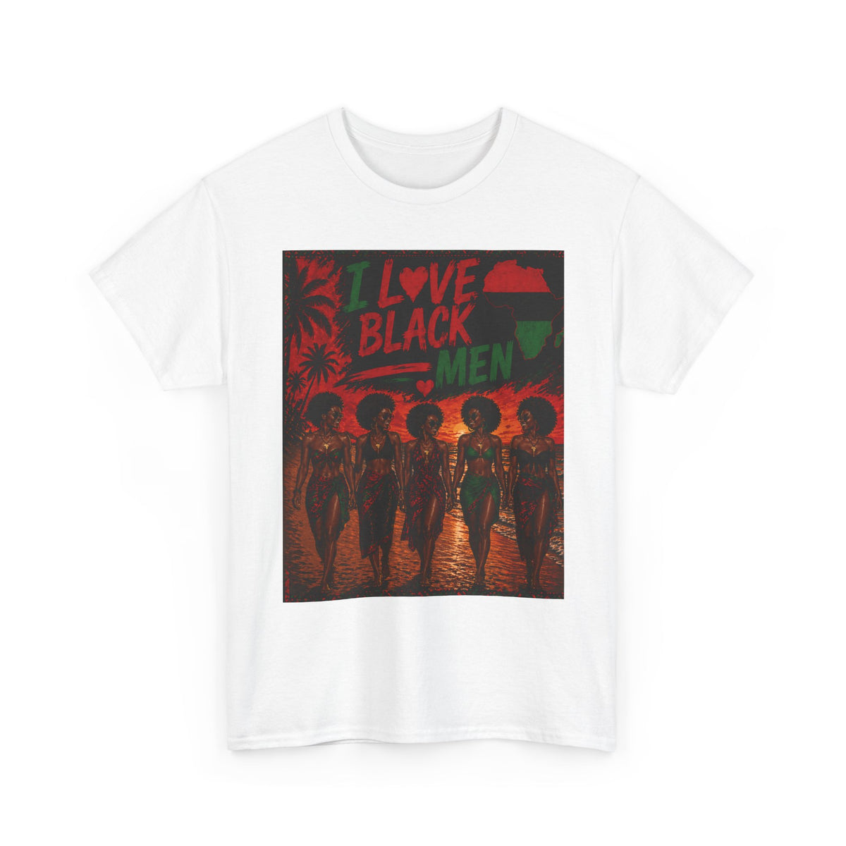 I Love Black Men 2 T-Shirt Afro Pride Graphic Tee