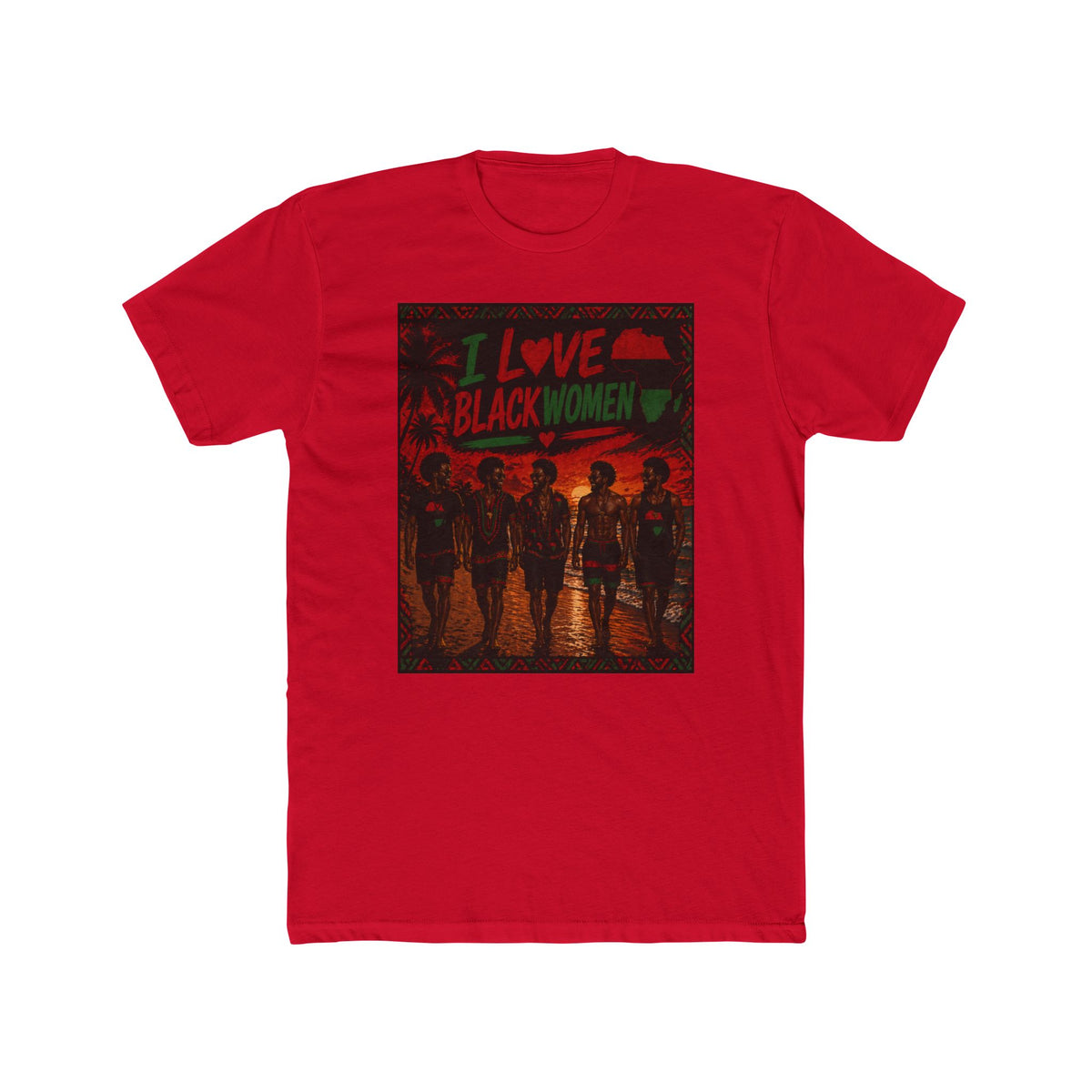 I Love Black Women 2 T-Shirt Afro Pride Graphic Tee