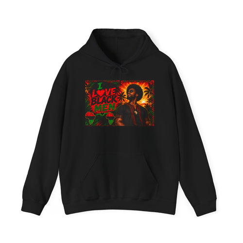I Love Black Men Graphic Pullover Hoodie 1(Afrocentric Pride)