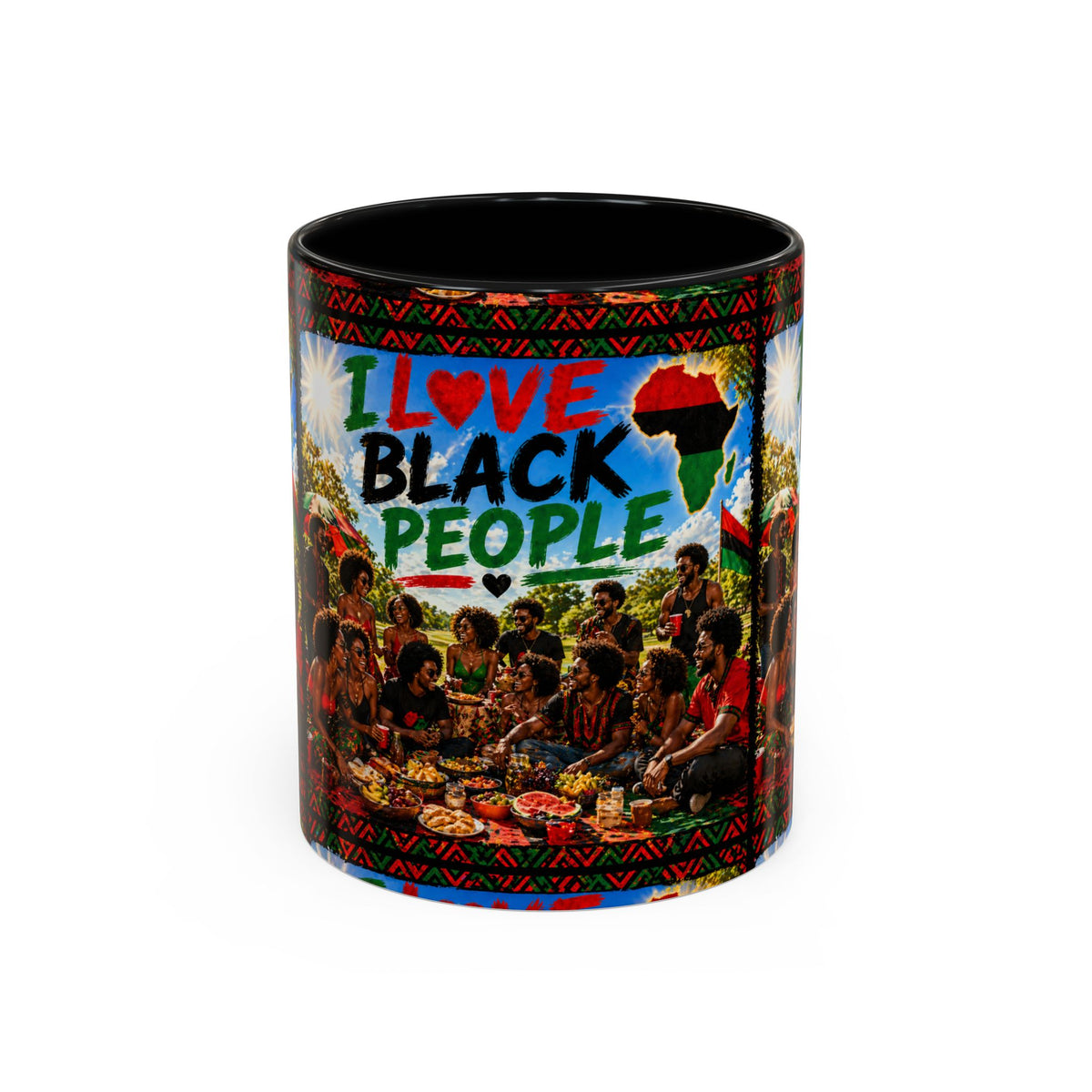 I Love Black People Accent Coffee Mug – Pride, Unity & Cultural Celebration (11oz/15oz)