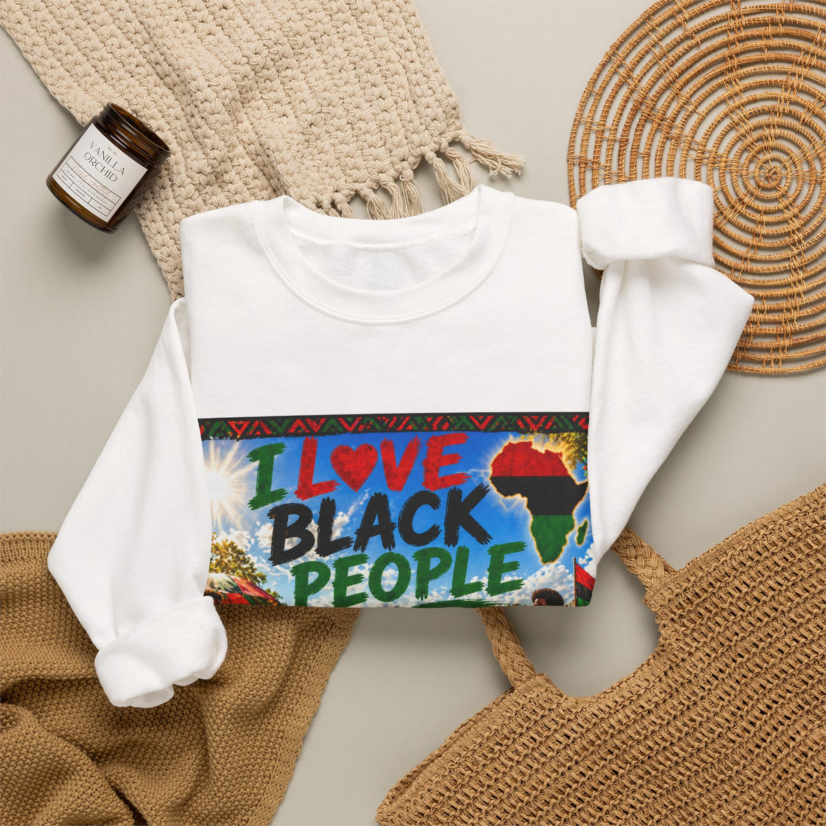 I Love Black People Sweatshirt Afro Pride Graphic