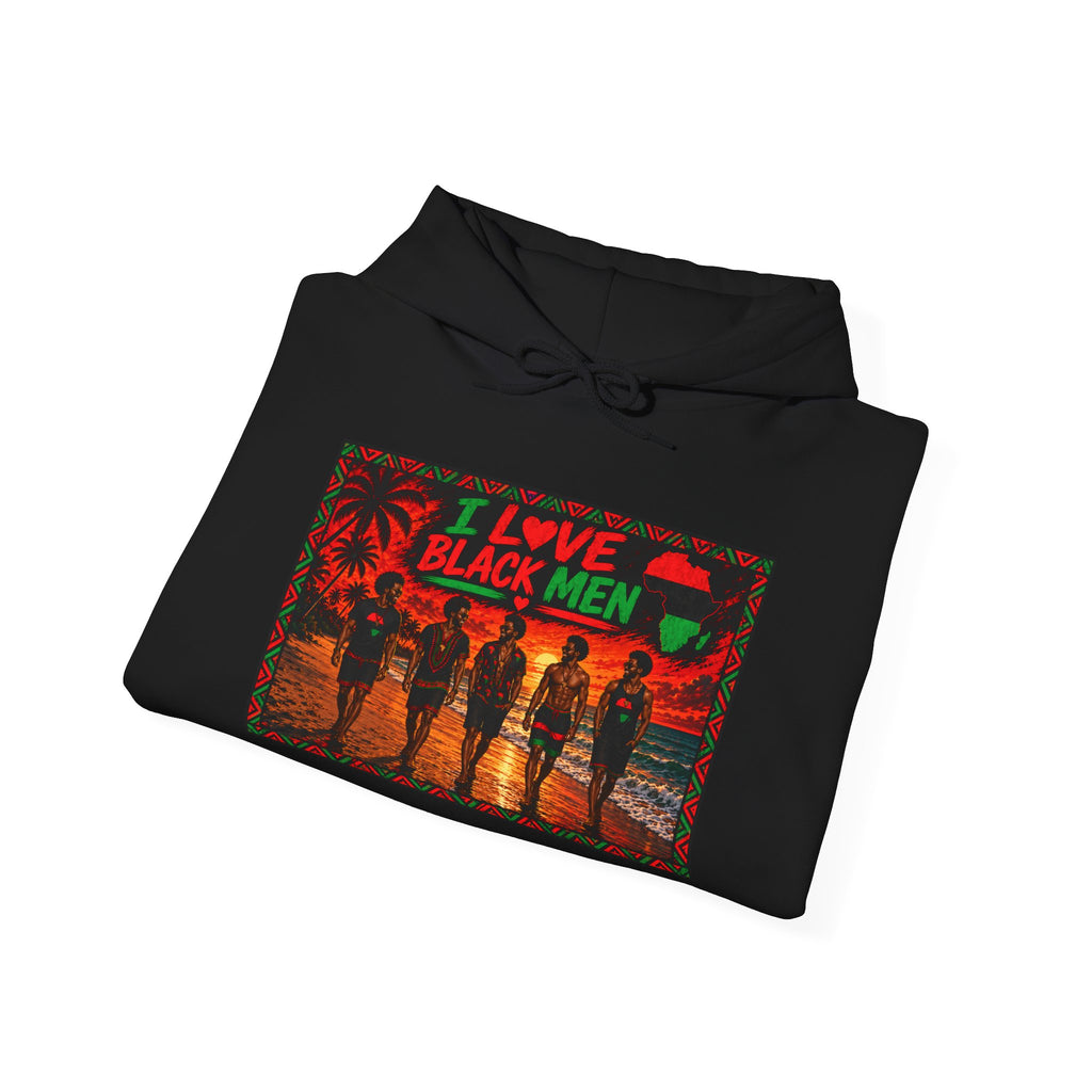 I Love Black Men Graphic Pullover Hoodie 2(Afrocentric Pride)