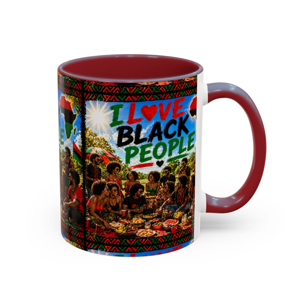 I Love Black People Accent Coffee Mug – Pride, Unity & Cultural Celebration (11oz/15oz)