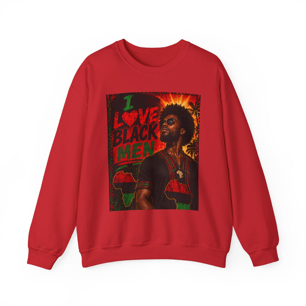 I Love Black Men Sweatshirt 1 Afro Pride Graphic