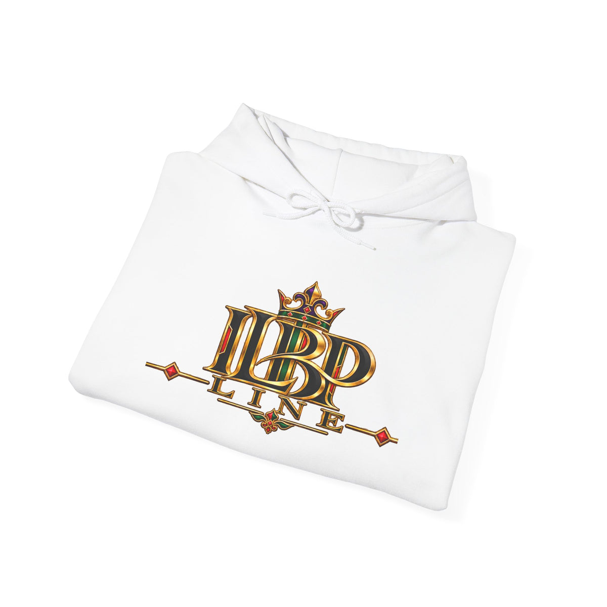 ILBP Line LOGO Hoodie — Medieval Crest Graphic Hooded Sweatshirt