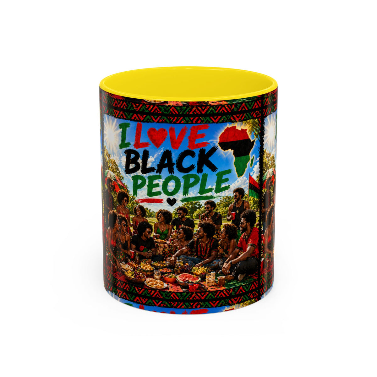 I Love Black People Accent Coffee Mug – Pride, Unity & Cultural Celebration (11oz/15oz)