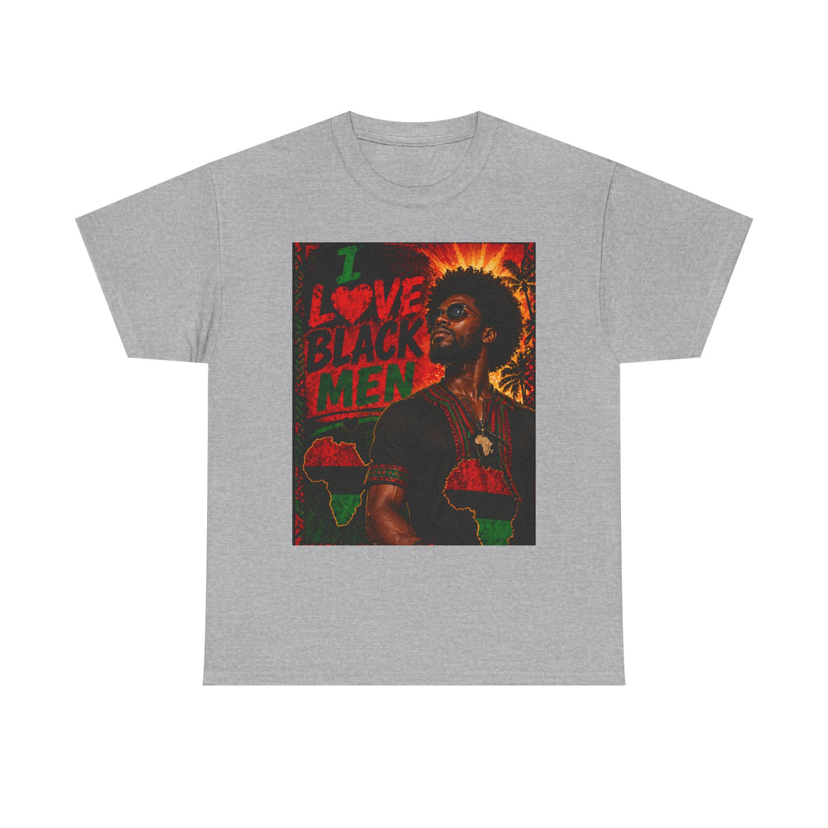 I Love Black Men 1 T-Shirt Afro Pride Graphic Tee