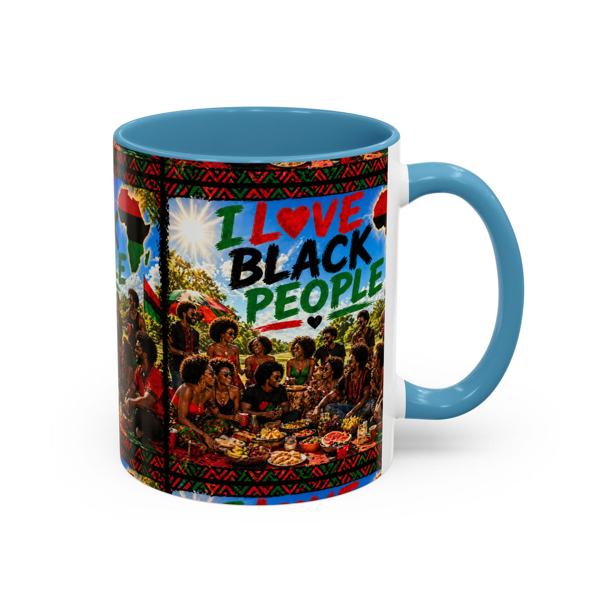 I Love Black People Accent Coffee Mug – Pride, Unity & Cultural Celebration (11oz/15oz)