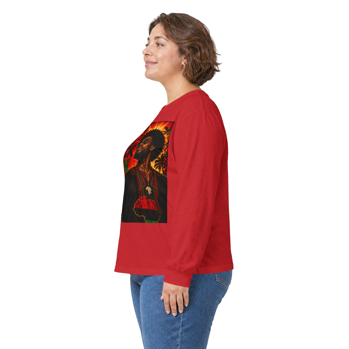 I Love Black Men Long Sleeve Tee 1 — Afrocentric Pride Graphic Shirt