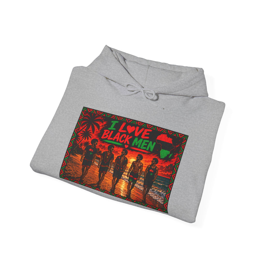 I Love Black Men Graphic Pullover Hoodie 2(Afrocentric Pride)