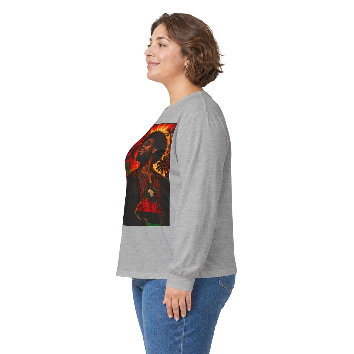 I Love Black Men Long Sleeve Tee 1 — Afrocentric Pride Graphic Shirt