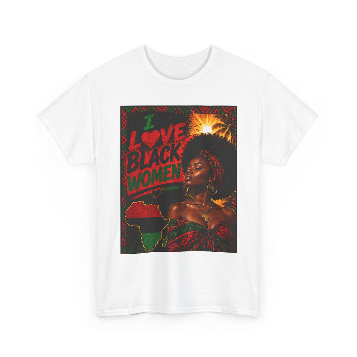 I Love Black Women 1 T-Shirt Afro Pride Graphic Tee