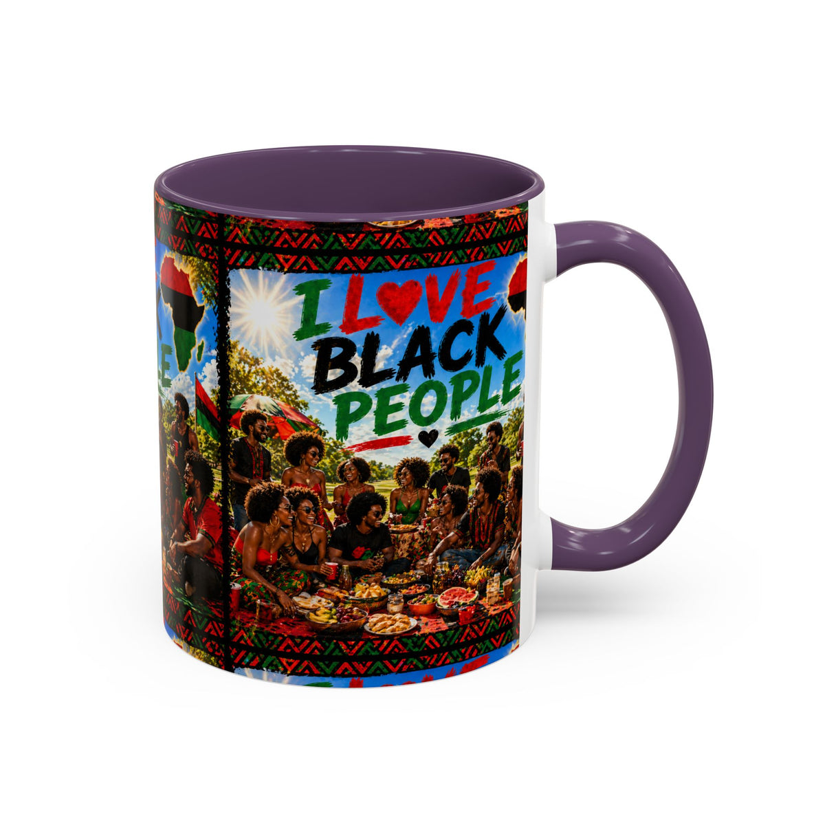 I Love Black People Accent Coffee Mug – Pride, Unity & Cultural Celebration (11oz/15oz)