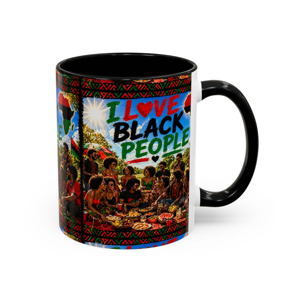 I Love Black People Accent Coffee Mug – Pride, Unity & Cultural Celebration (11oz/15oz)