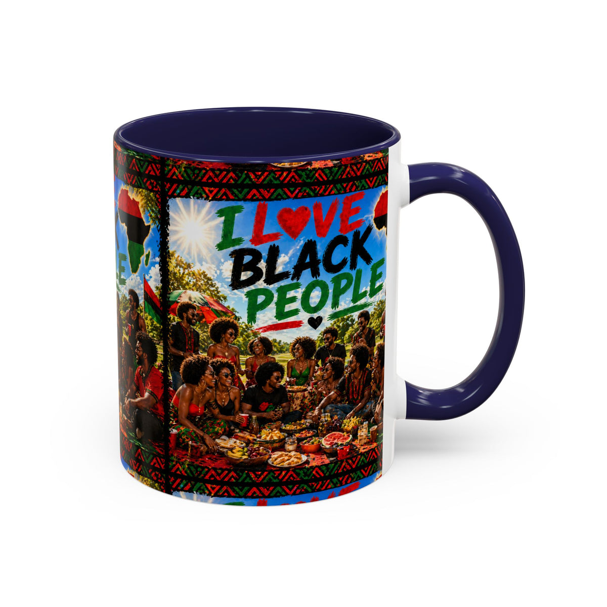 I Love Black People Accent Coffee Mug – Pride, Unity & Cultural Celebration (11oz/15oz)