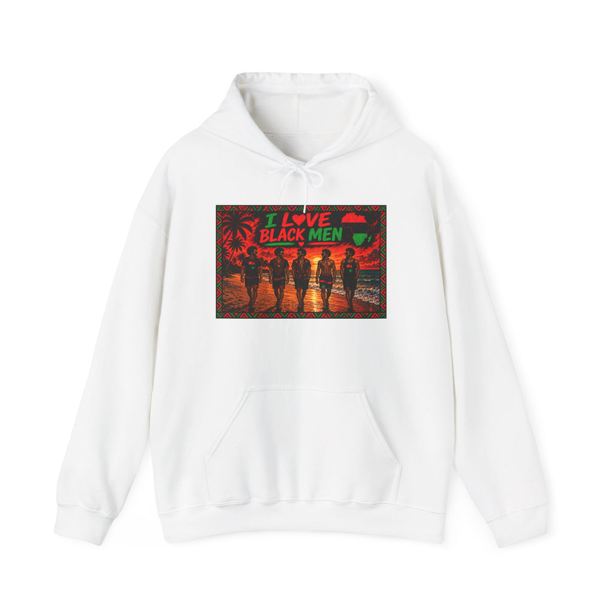 I Love Black Men Graphic Pullover Hoodie 2(Afrocentric Pride)